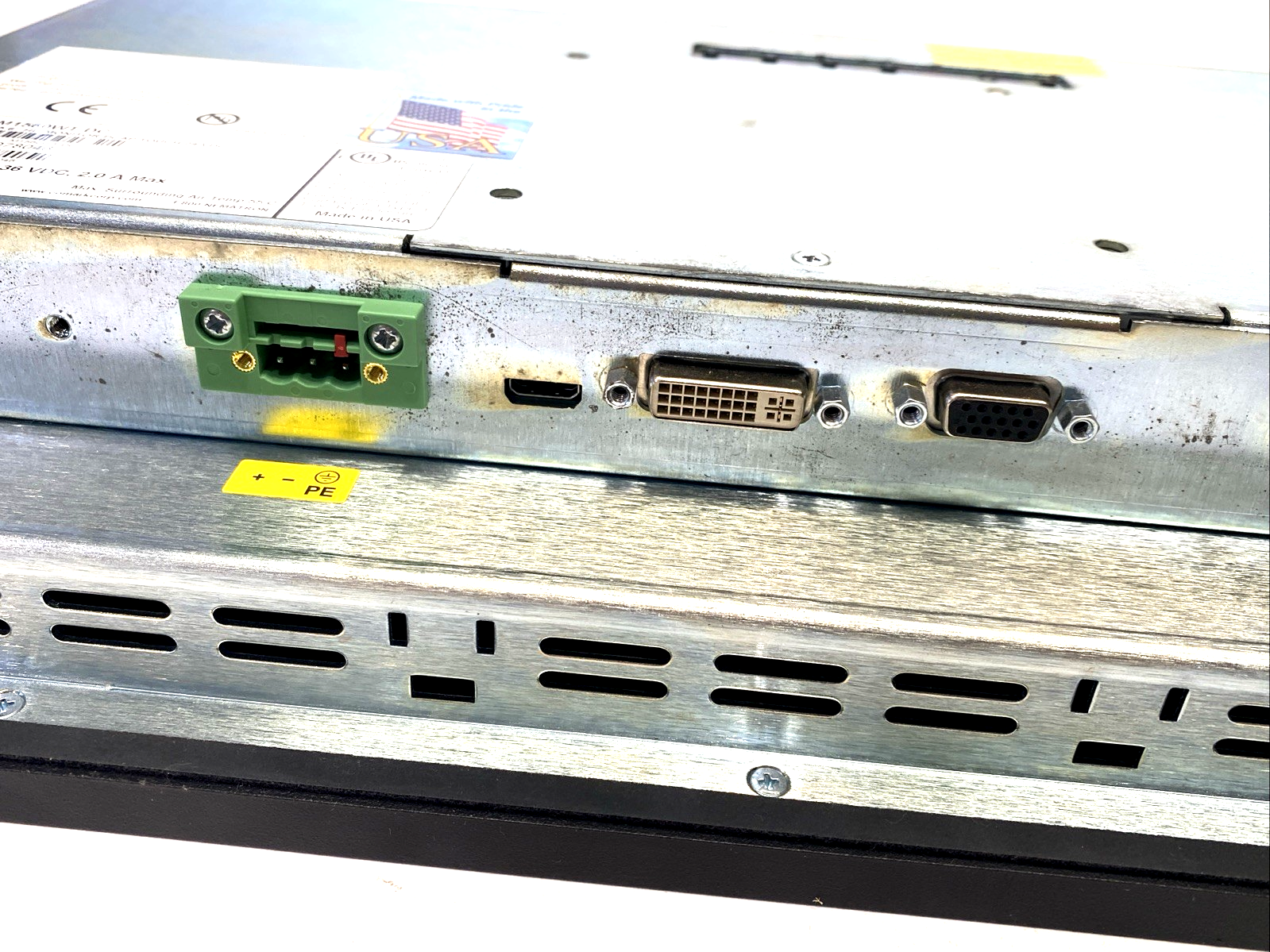 Nematron M1560WT-DC 15.6" High Definition Widescreen Flat Panel Monitor - Maverick Industrial Sales