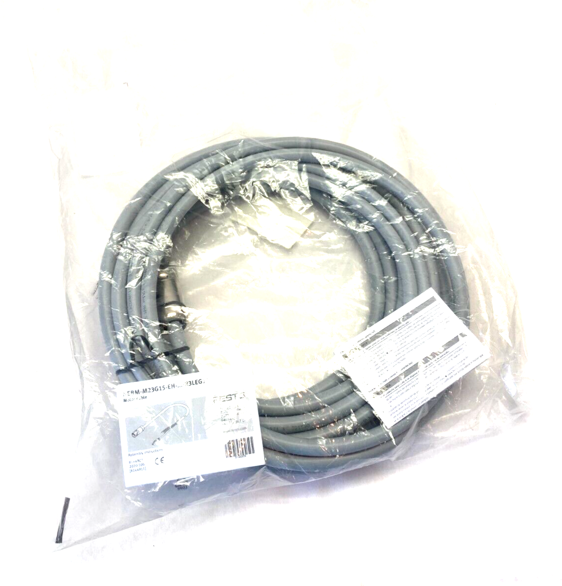 Festo NEBM-M23G15-EH-10-Q9N-R3LEG14 Motor Extension Cable 10m Length 5251384 - Maverick Industrial Sales