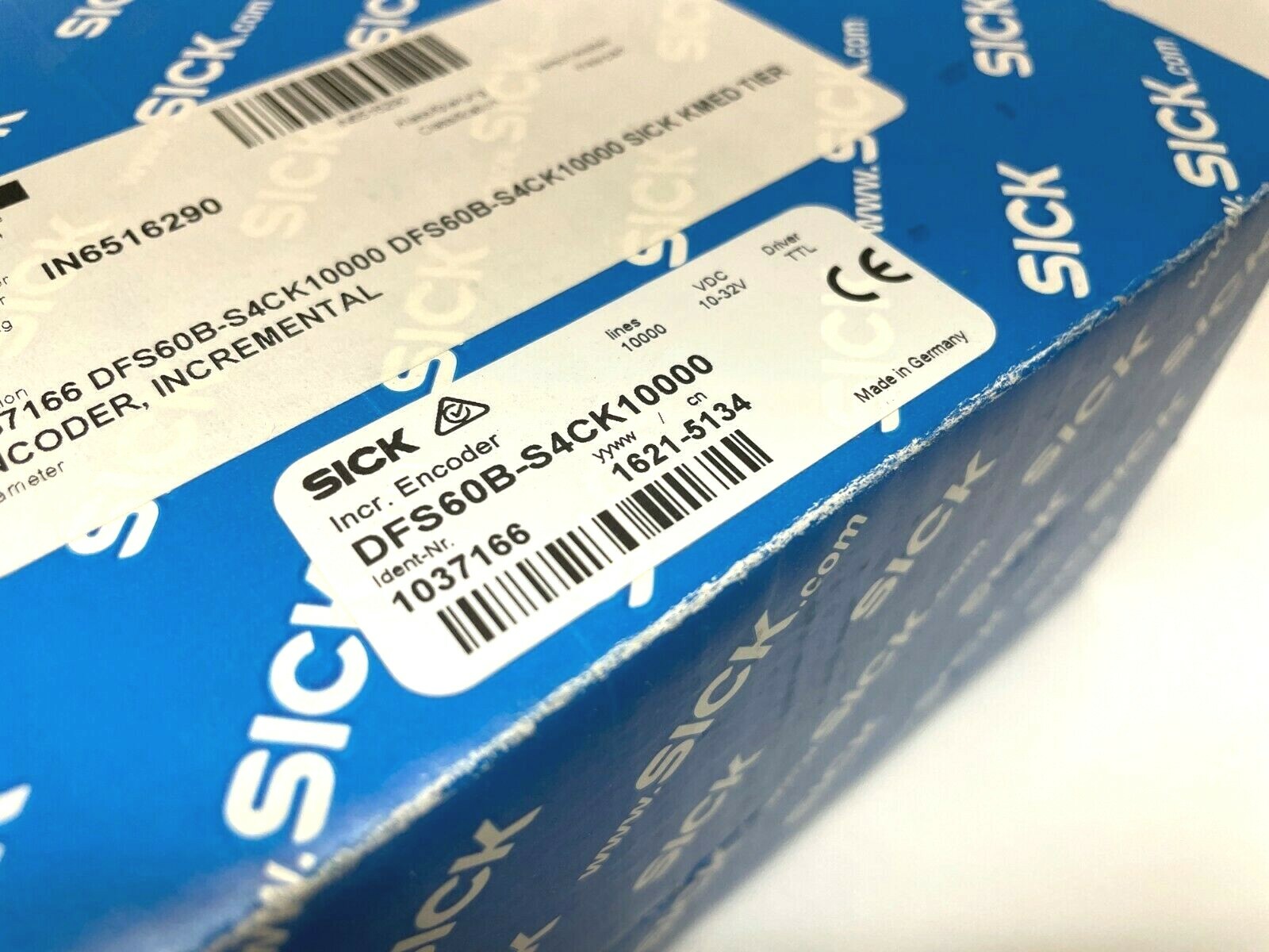 Sick DFS60B-S4CK10000 Incremental Encoder, 6-Signal Channels, 1037166 - Maverick Industrial Sales