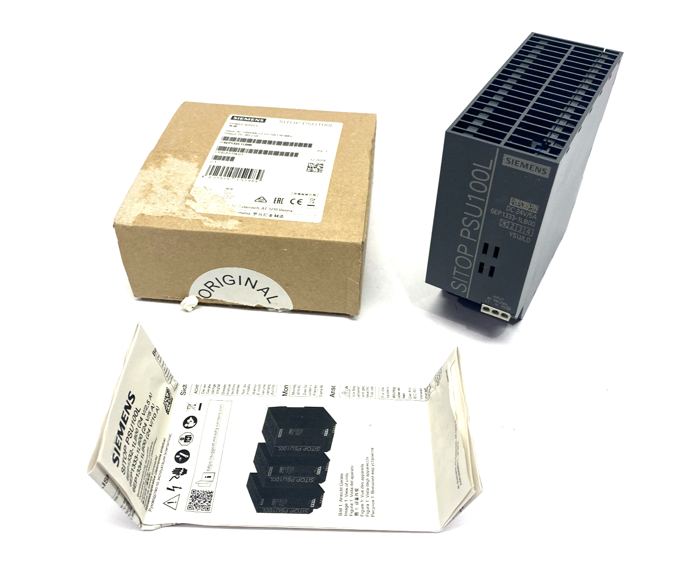 Siemens 6EP1333-1LB00 Stabilized Power Supply Unit 120/230VAC 24VDC 5A - Maverick Industrial Sales