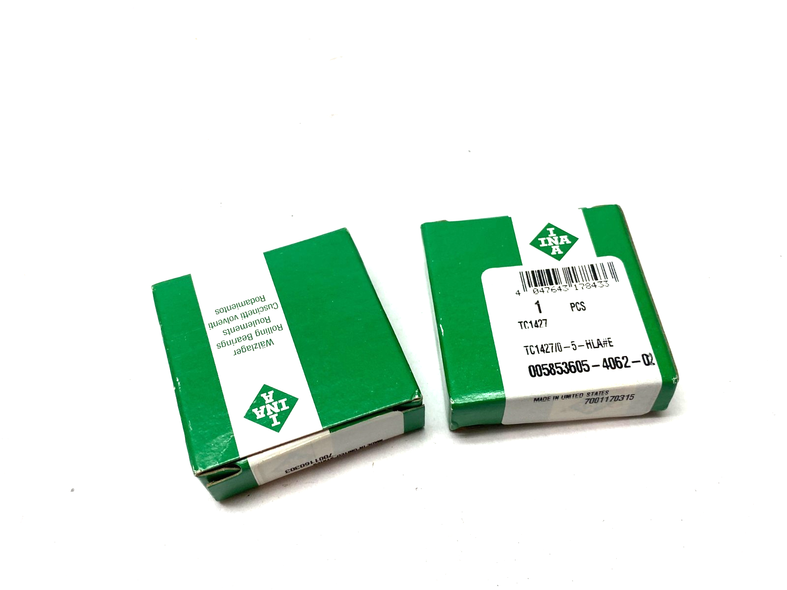 INA TC1427/0-5-HLA Thrust Roller Bearing LOT OF 2 - New - Maverick Industrial Sales