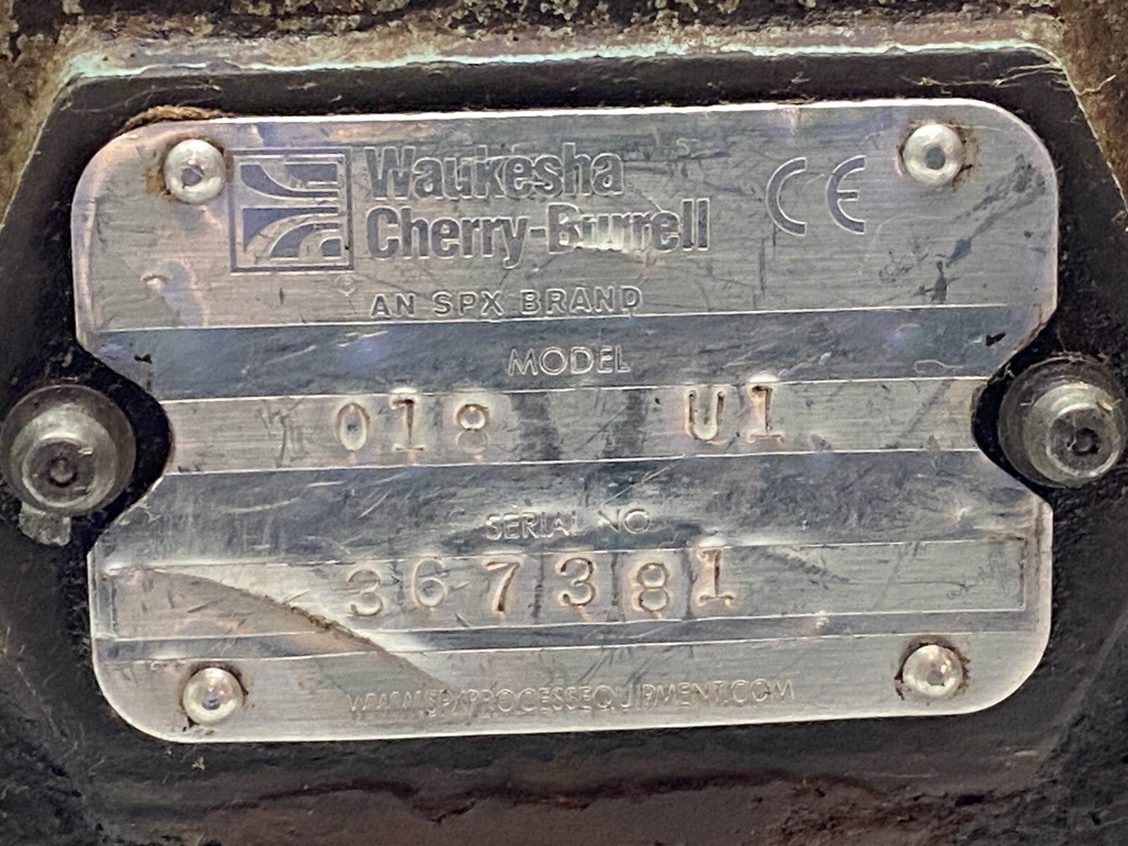 Waukesha Cherry-Burrell 018 U1 SPX Positive Displacement Pump 0-600 RPM 200PSI - Maverick Industrial Sales
