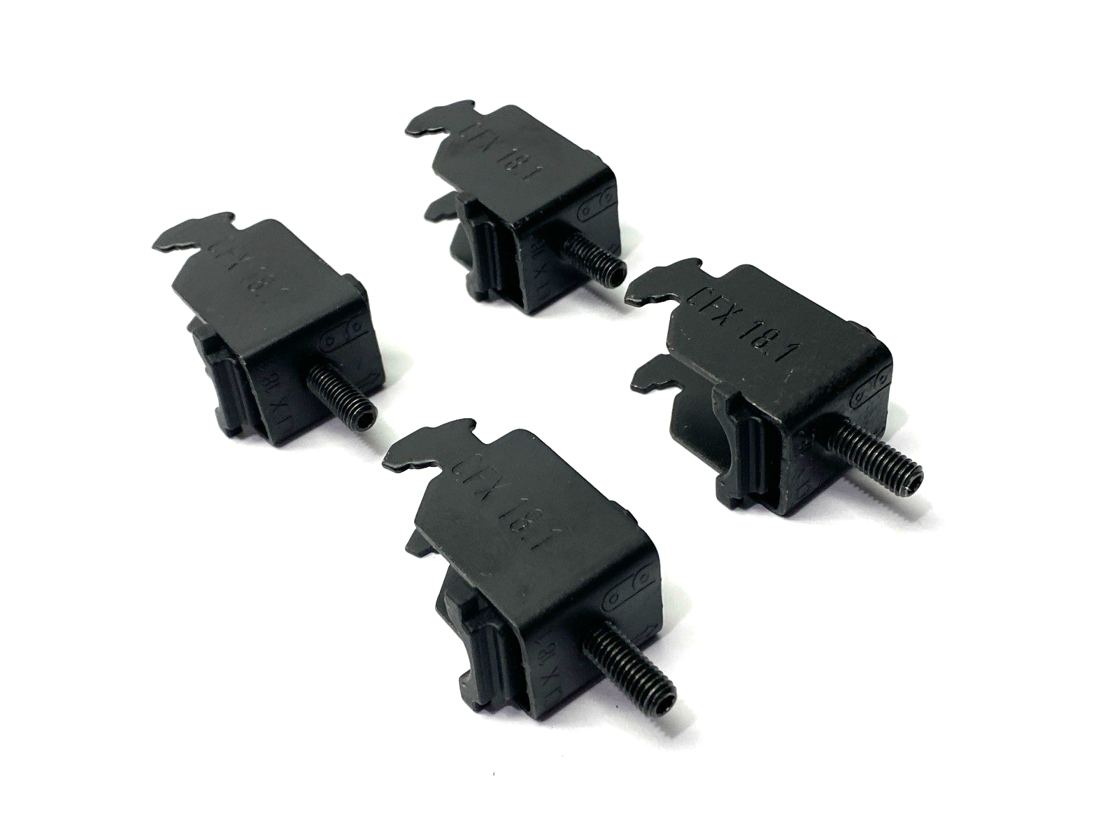 CFX-18-1 | Igus Strain Relief Clamps MISSING BOTTOM PLASTIC PIECE LOT OF 4 - New – Open box - Maverick Industrial Sales
