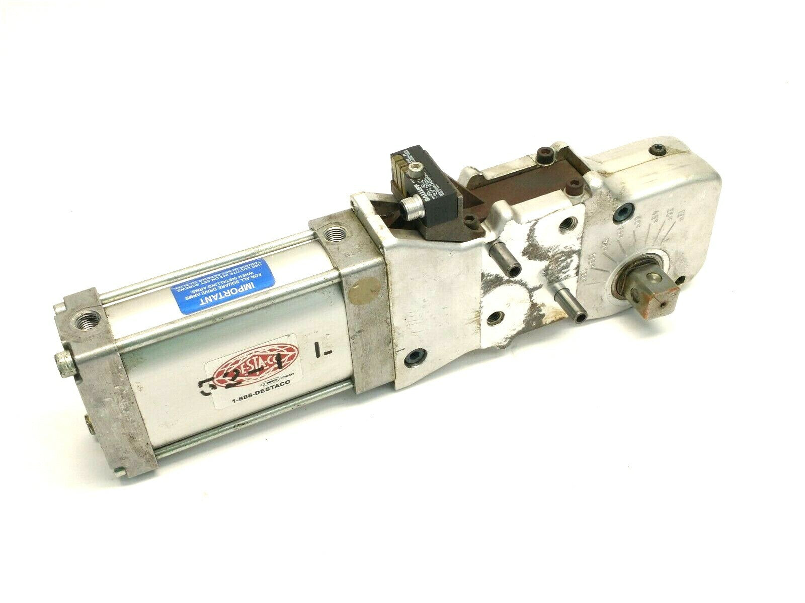 Destaco 8PW-084-1 Heavy-Duty Pneumatic Power Clamp 549098 X808 w/ Balluff Sensor - Maverick Industrial Sales