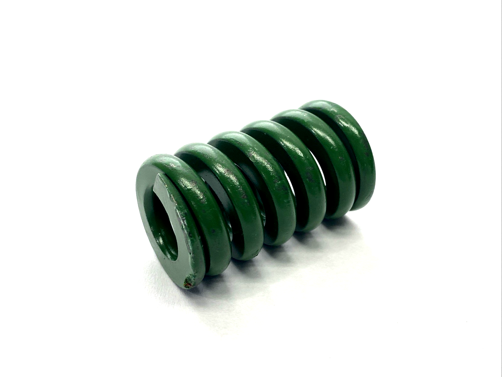 9595K14 Green Chrome-Silicon Steel Die Spring For 1-1/4" Hole Dia. 2" Long 4-PK - Maverick Industrial Sales