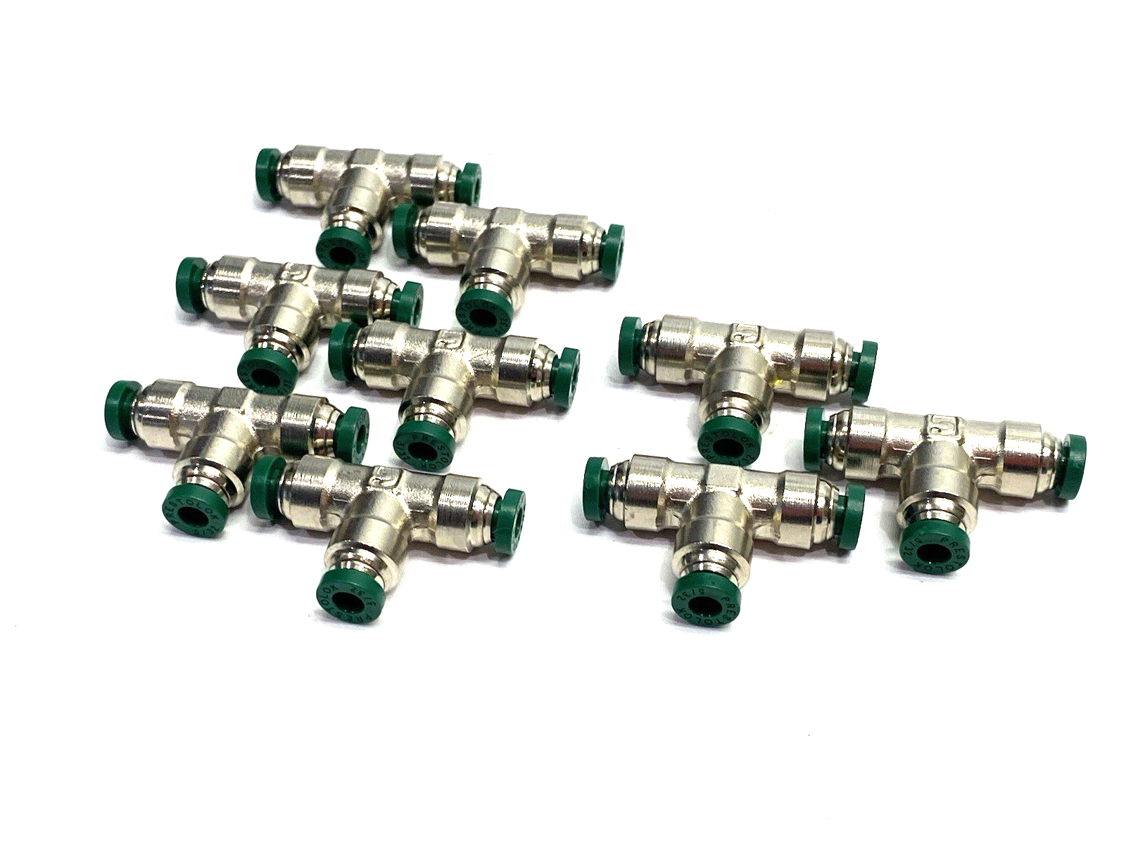 164PLP-5/32 | Parker Prestolok Push-to-Connect Union Tee Fitting LOT OF 9 - New – Open box - Maverick Industrial Sales