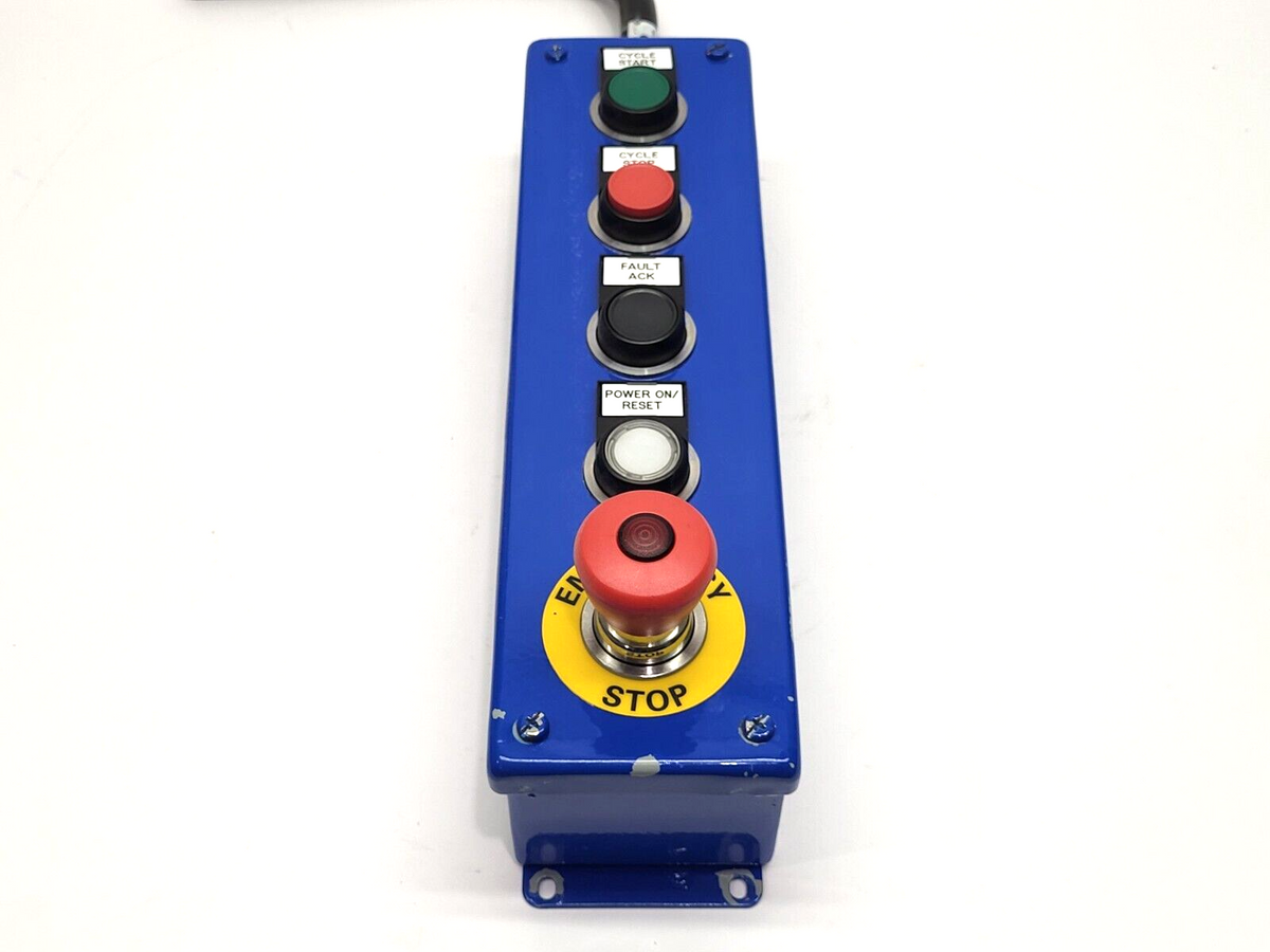 Control Box w/ Push Pull E-Stop 4 Buttons
