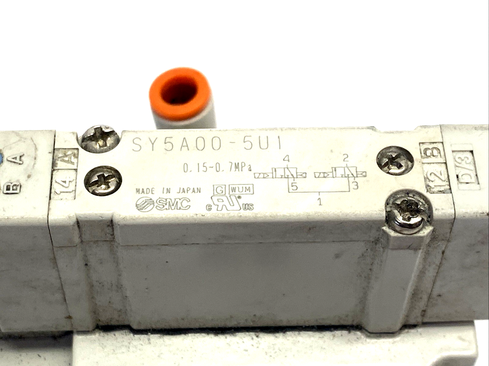 SMC SY5A00-5U1 Solenoid Valve & Base 1/4" NPT - Maverick Industrial Sales