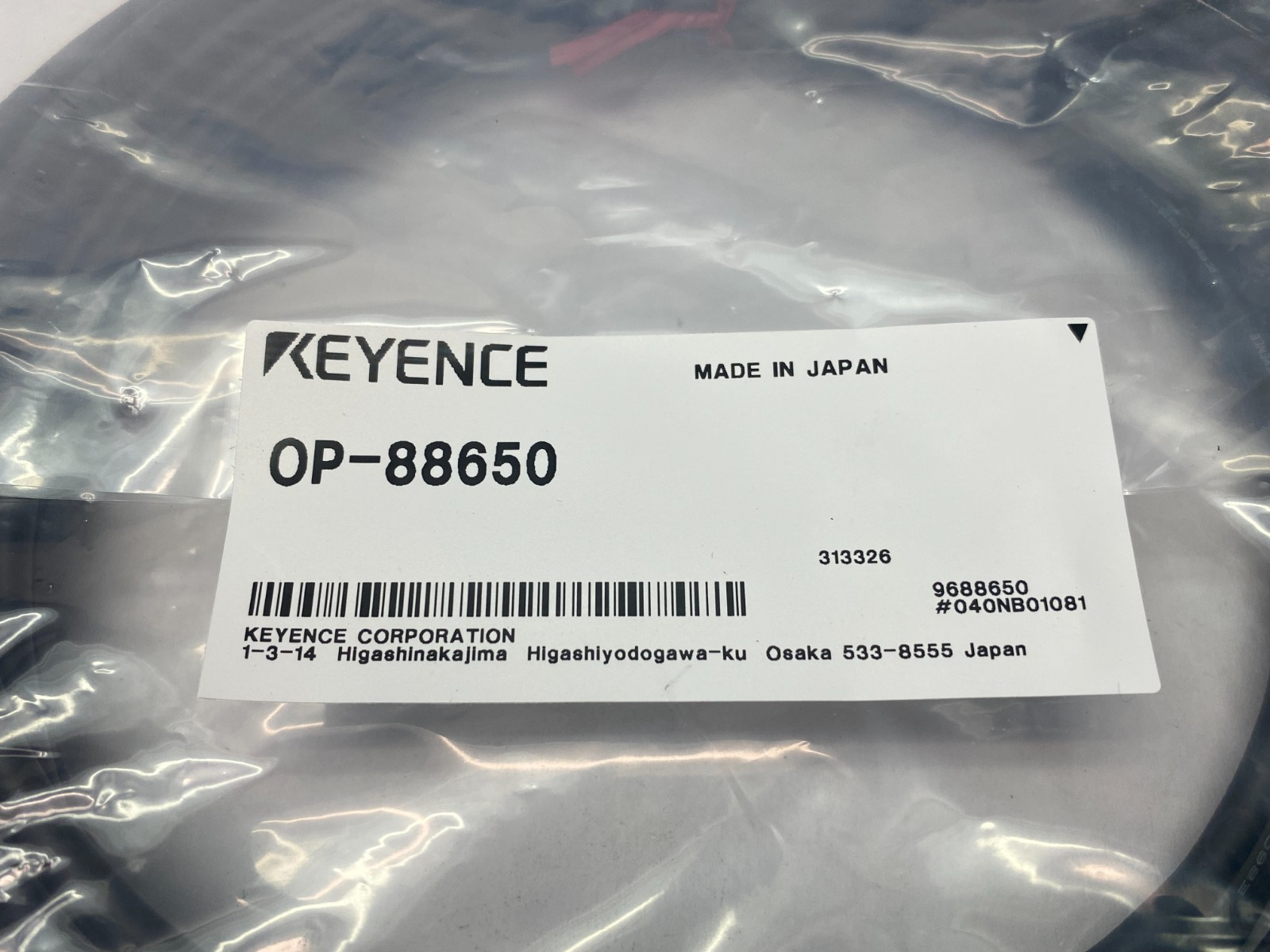 Keyence OP-88650 Sensor Head to Amplifier Cable 10m Length - Maverick Industrial Sales