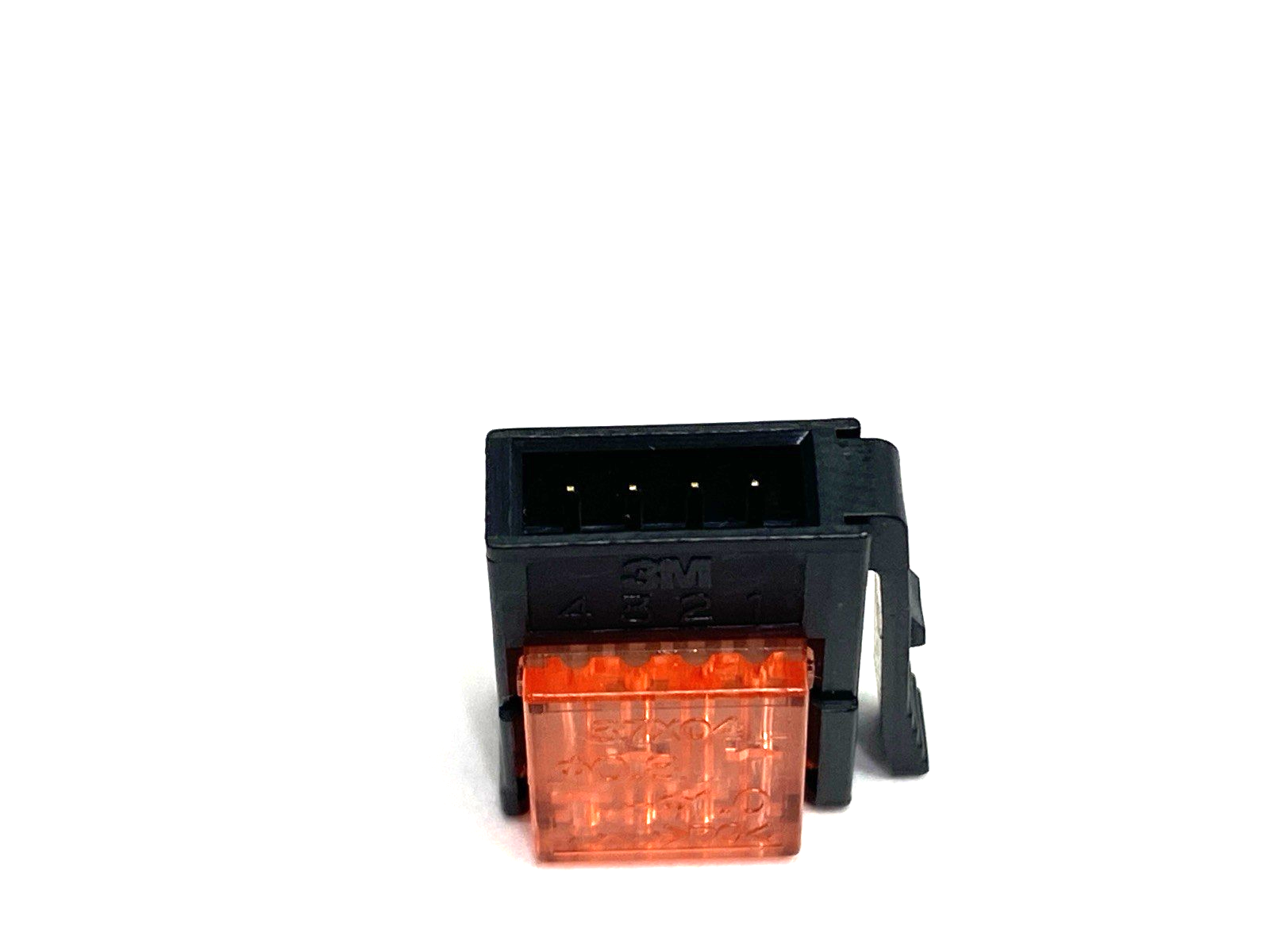 3M 37104-3101-000 FL Red Mini-Clamp Plug Connector 4-Pin 24-26 AWG LOT OF 14 - Maverick Industrial Sales