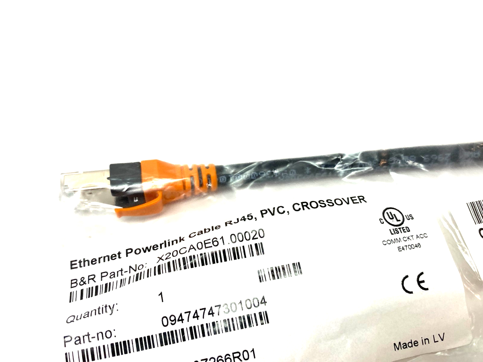 X20CA0E61.00020 | B&R Automation Ethernet POWERLINK RJ45 Crossover Cable 0.2m - New - Maverick Industrial Sales