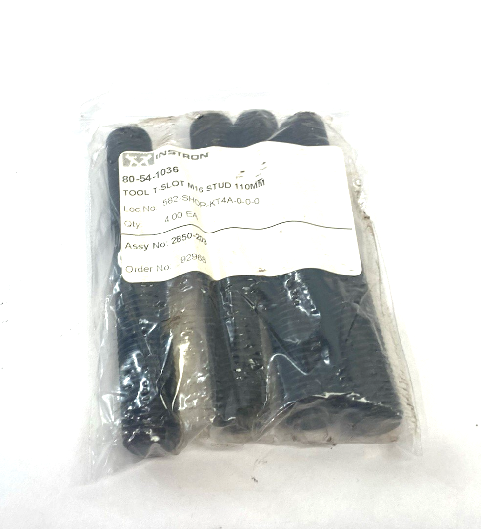 Instron 80-54-1036 Tool T-Slot Stud M16 110mm 4-PACK - Maverick Industrial Sales