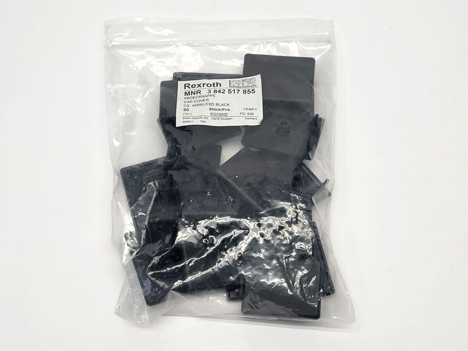 Bosch Rexroth 3 842 517 855 Cap Cover PKG OF 20 - Maverick Industrial Sales