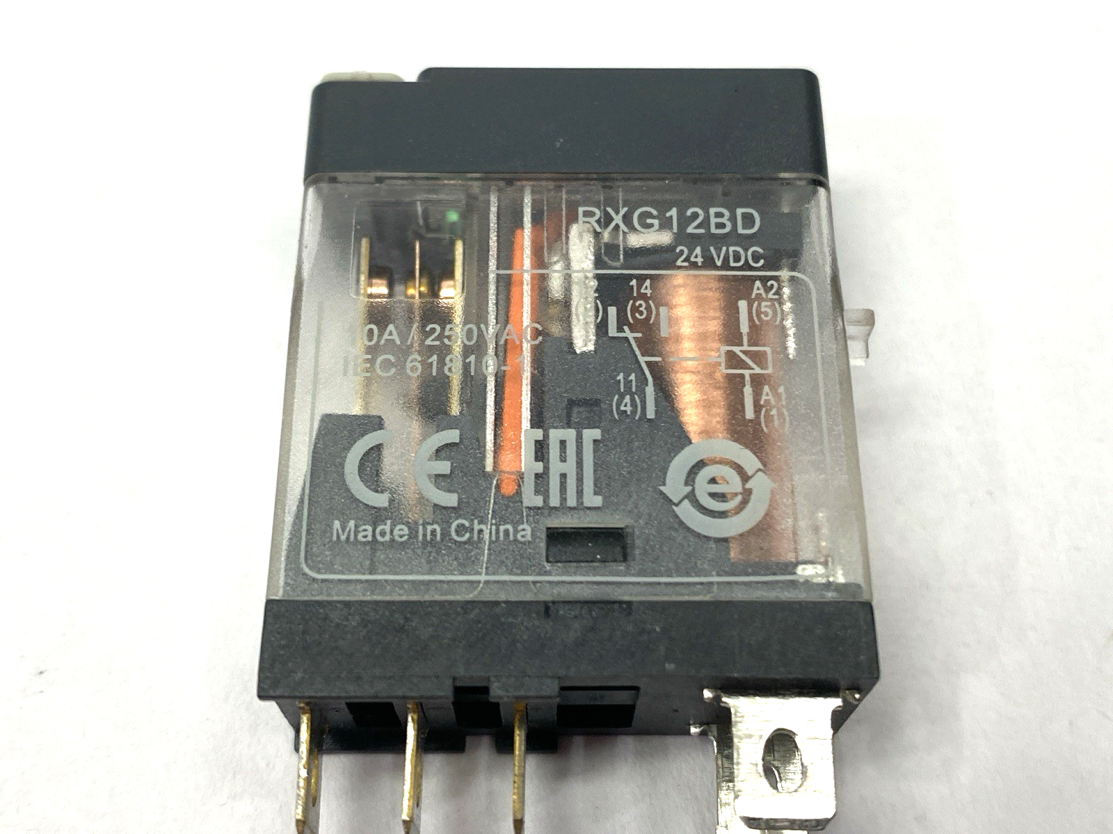 RXG12BD | Schneider Electric Interface Plug-In Relay 24VDC 10A LOT OF 3 - New – Open box - Maverick Industrial Sales