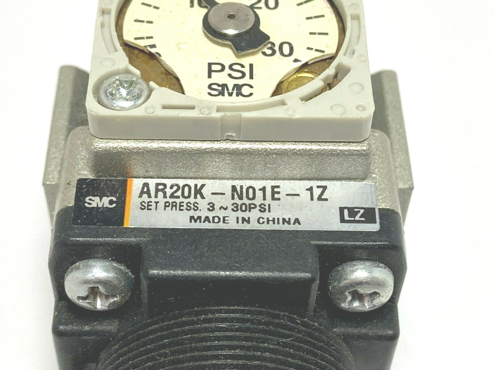 SMC AR20K-N01E-1Z Pneumatic Pressure Regulator 3-30 PSI - Maverick Industrial Sales
