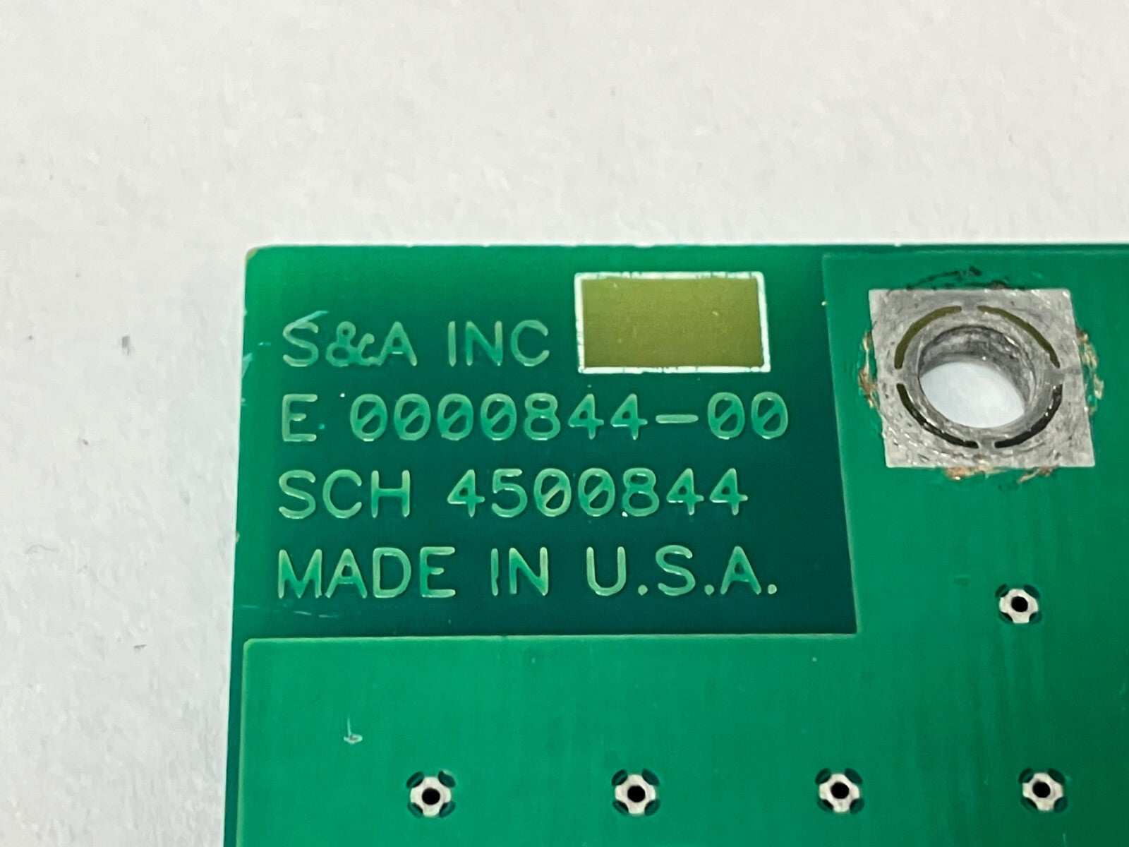 E0000844-00 | Saunders & Associates Circuit Board w/ 0000782-03 610C TTL - Used - Maverick Industrial Sales