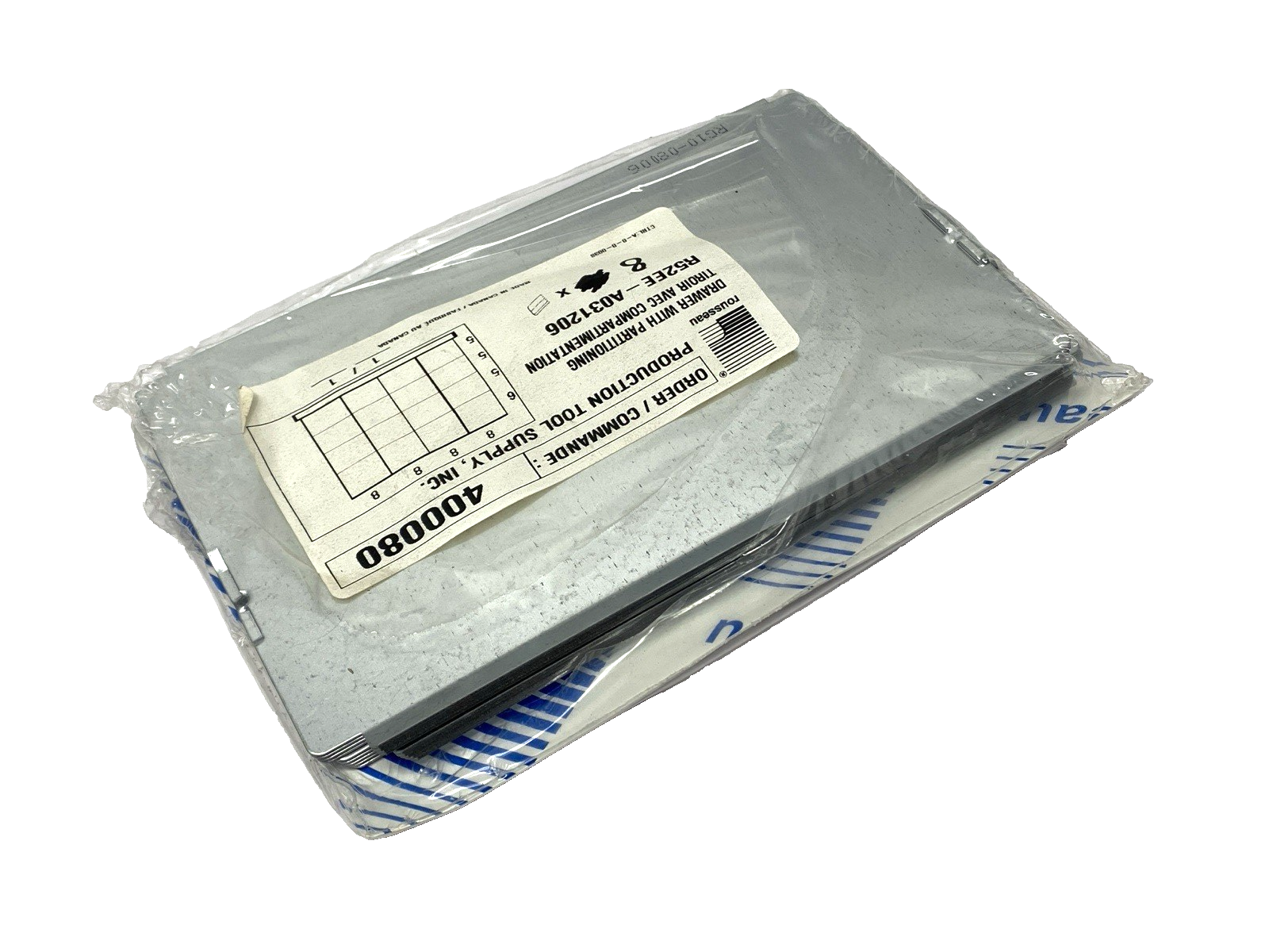R52EE-A031206 | Rousseau Metal Drawer with Partitioning PKG OF 8 - New – Open box - Maverick Industrial Sales