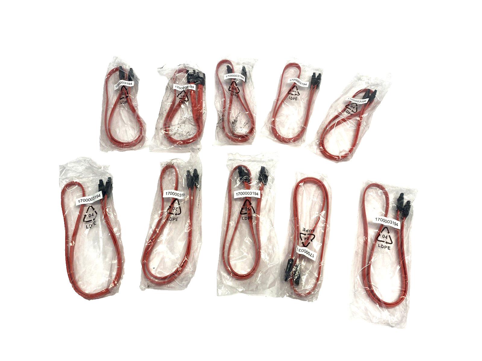 1700003194 | Advantech M Cable SATA HDD 7P/SATA 7P 60CM CR 180/180 LOT OF 10 - New - Maverick Industrial Sales