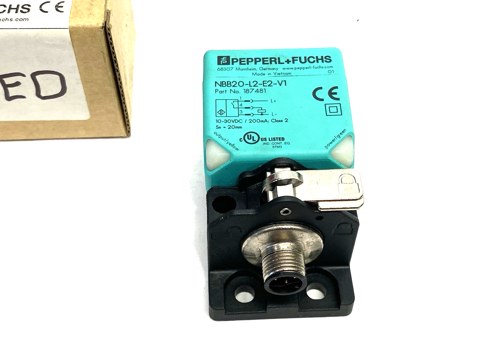 NBB20-L2-E2-V1 | Pepperl+Fuchs Inductive Cube Sensor, 4-LEDs, 187481 - Used - Maverick Industrial Sales