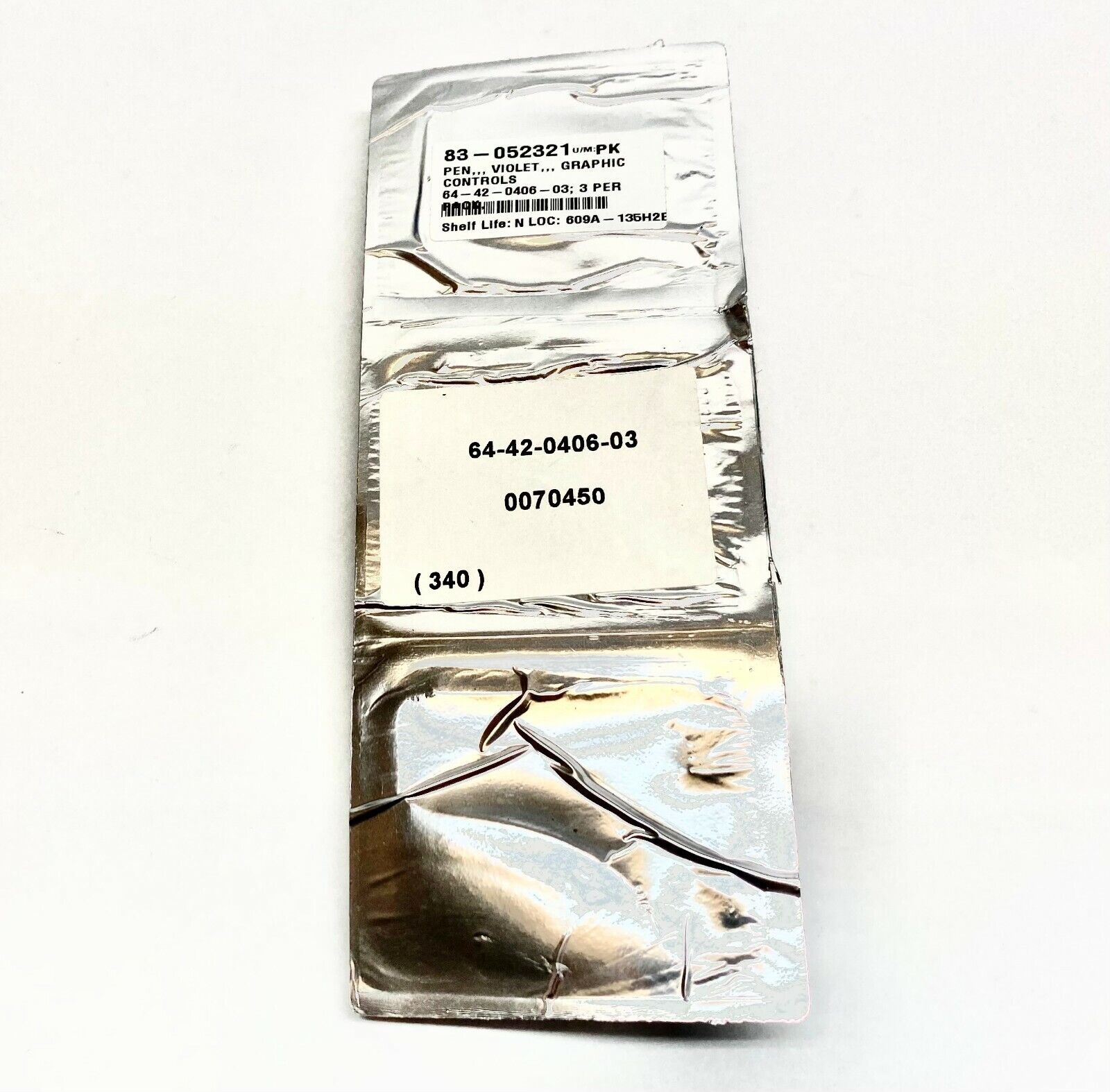 Graphic Controls 64-42-0406-03 Recorder Pens Violet 5087071D PKG OF 3 - Maverick Industrial Sales