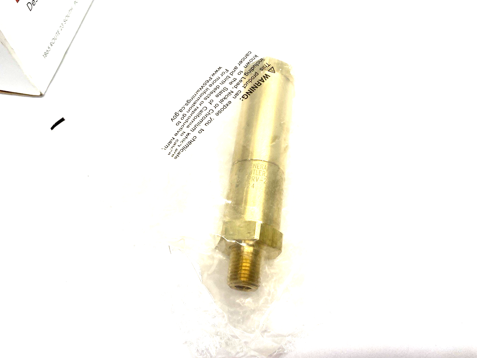 HPRV-250B-T1275 | Generant Inline Relief Valve, 1/4" Male to 1/4" Female, 1275psi - New – Open box - Maverick Industrial Sales