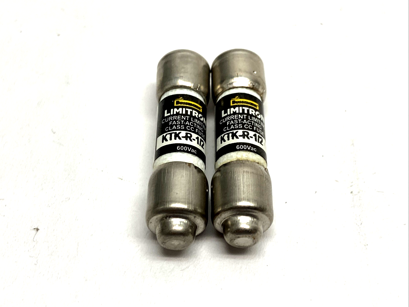 Cooper Bussmann Limitron KTK-R-1/2 Class CC Fuse 600VAC LOT OF 2 - Maverick Industrial Sales