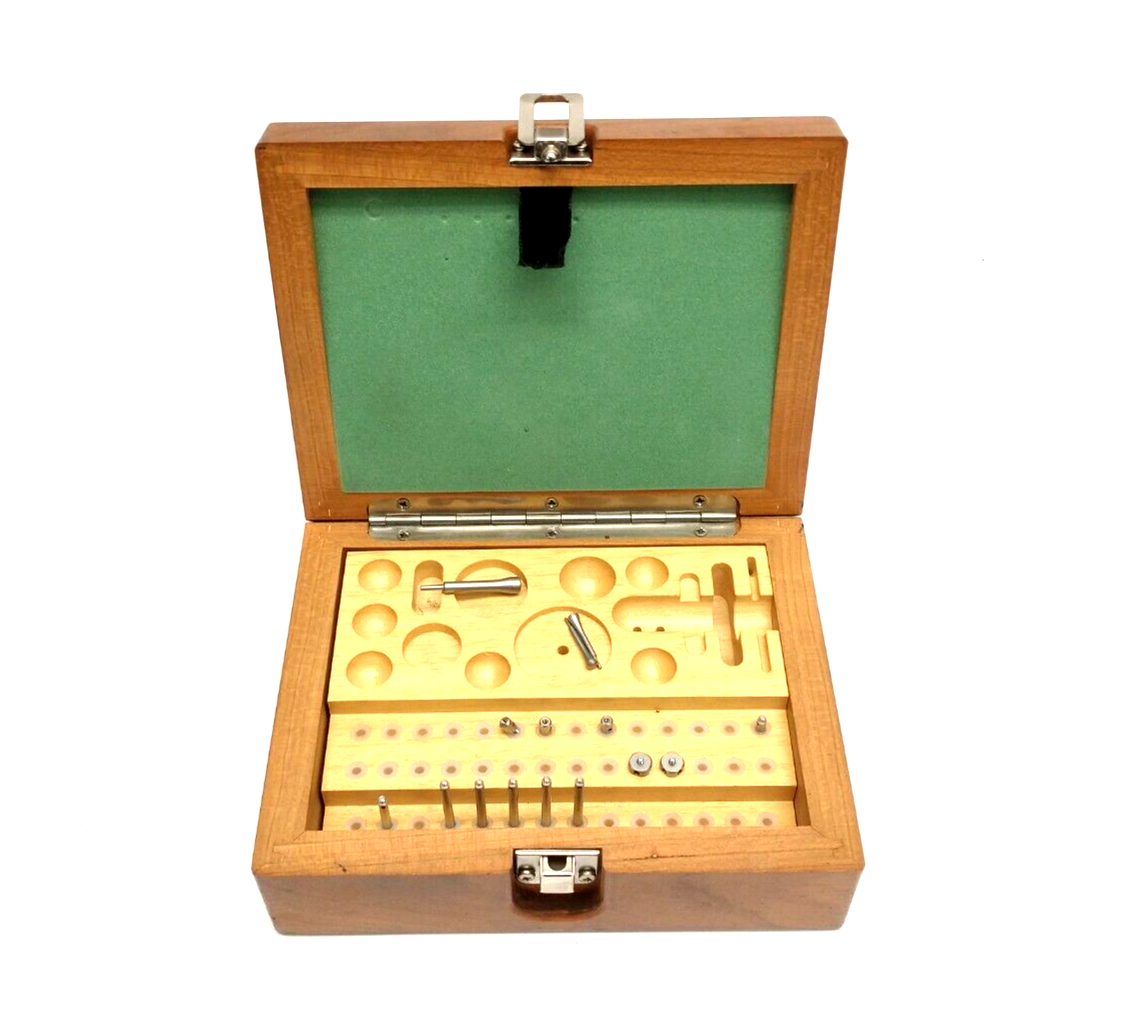 Renishaw Wooden Storage Box With Assorted Lot Of Styli Extensions - Maverick Industrial Sales