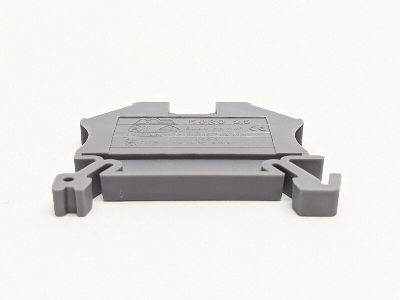 Morsettitalia 43408 Euro 2,5 Terminal Block 5mm Gray LOT OF 10 - Maverick Industrial Sales