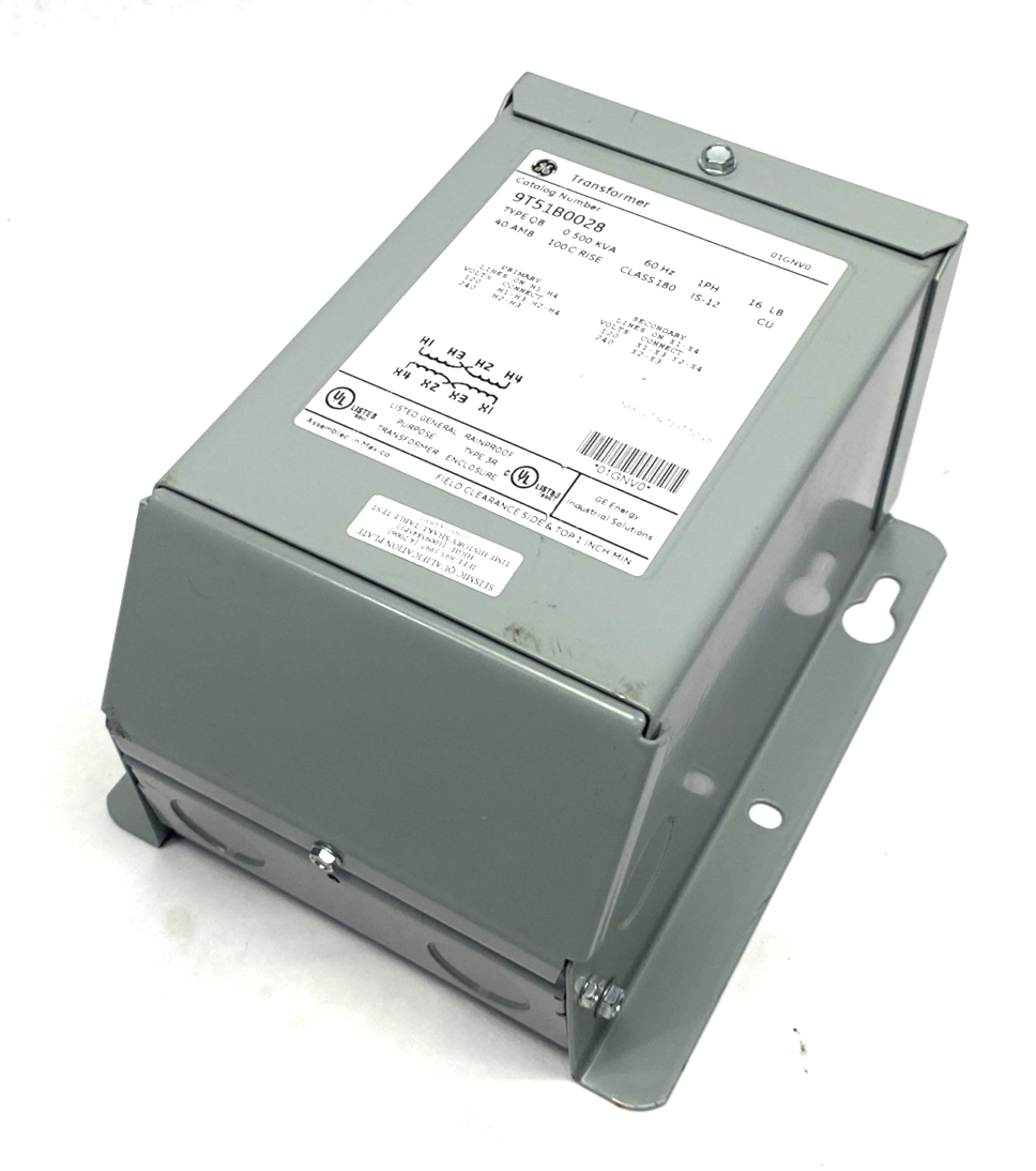 ABB General Electric 9T51B0028 Transformer 1C,0.5kVA,120x240-120/240,100C,3R,QB - Maverick Industrial Sales