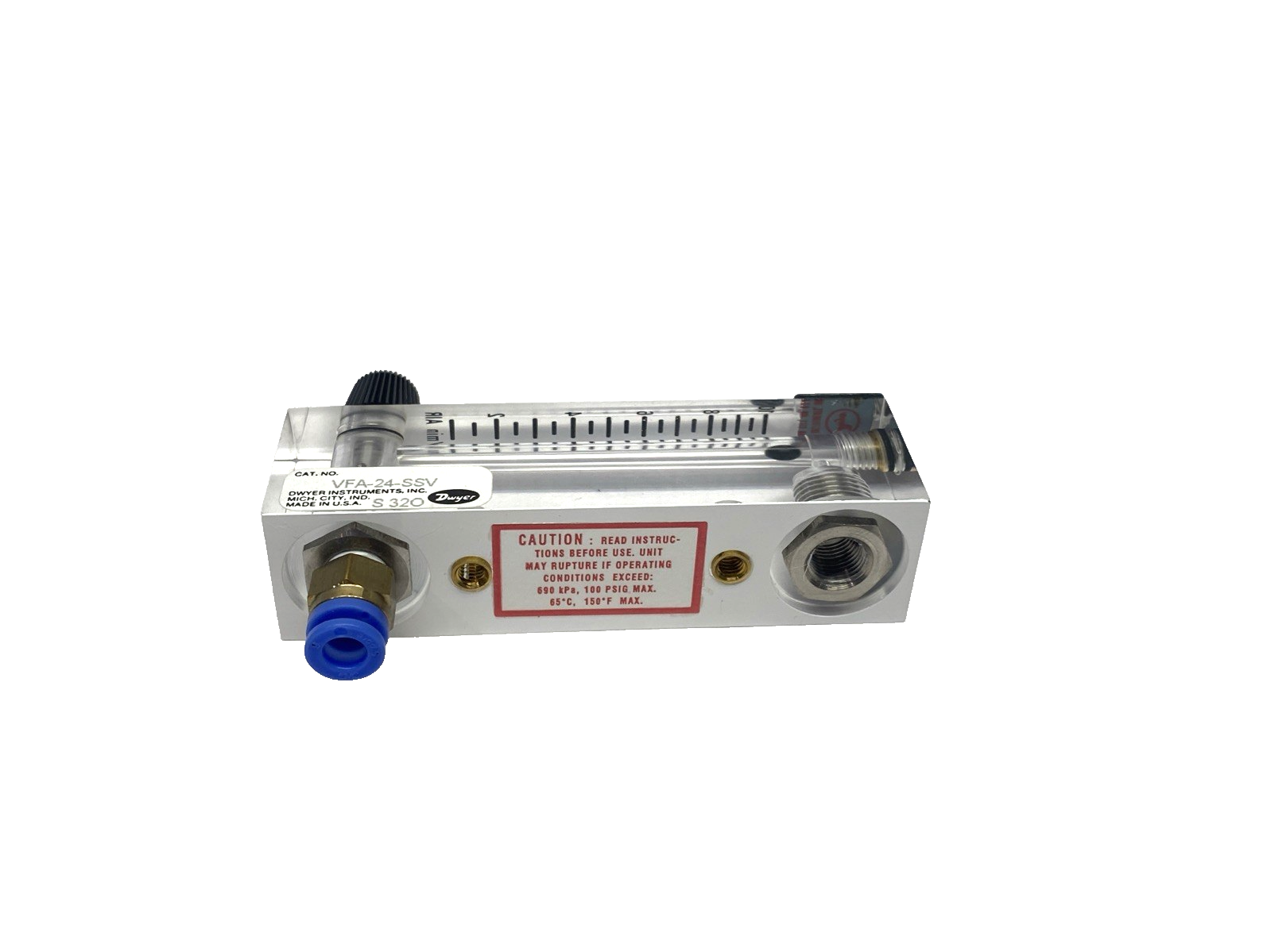 Dwyer VFA-24-SSV Flowmeter 1-10 LPM Air - Maverick Industrial Sales