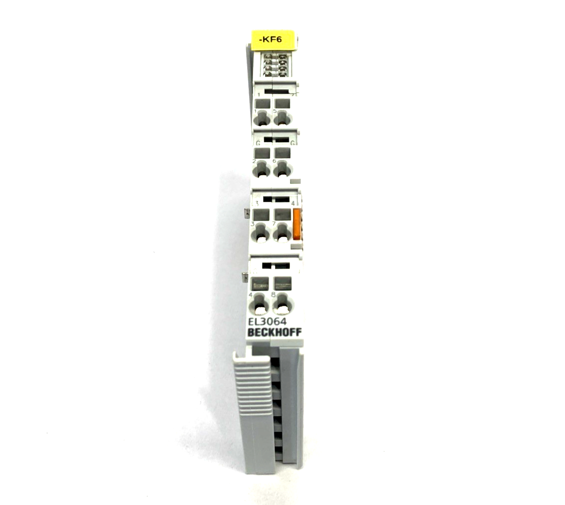 Beckhoff EL3064 EtherCAT Terminal, 4-Channel Analog Input, 12 Bit, Single Ended - Maverick Industrial Sales