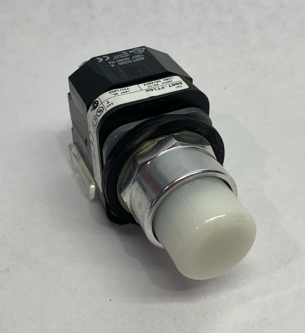 Allen Bradley 800T-PT16W Ser. T Illuminated Pushbutton White - Maverick Industrial Sales