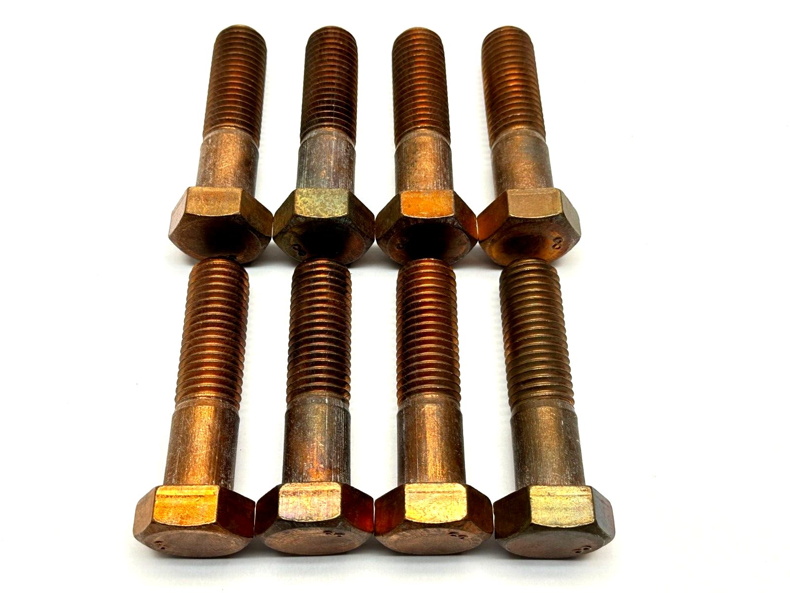 3/4" -10 UNC x 3" Hex Head Silicon Bronze LOT OF 8 - Maverick Industrial Sales