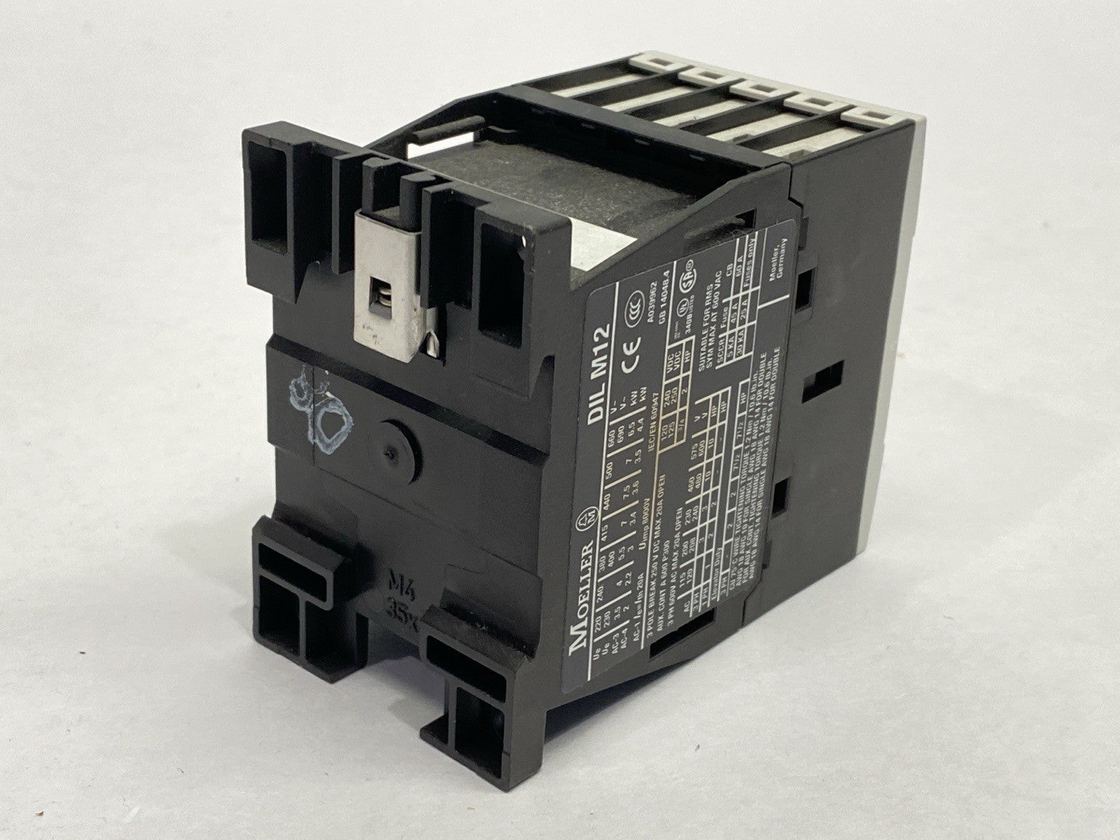 DIL M12-01 | Moeller Contactor 3-Pole 12A 380-400VAC 24VDC - Used - Maverick Industrial Sales