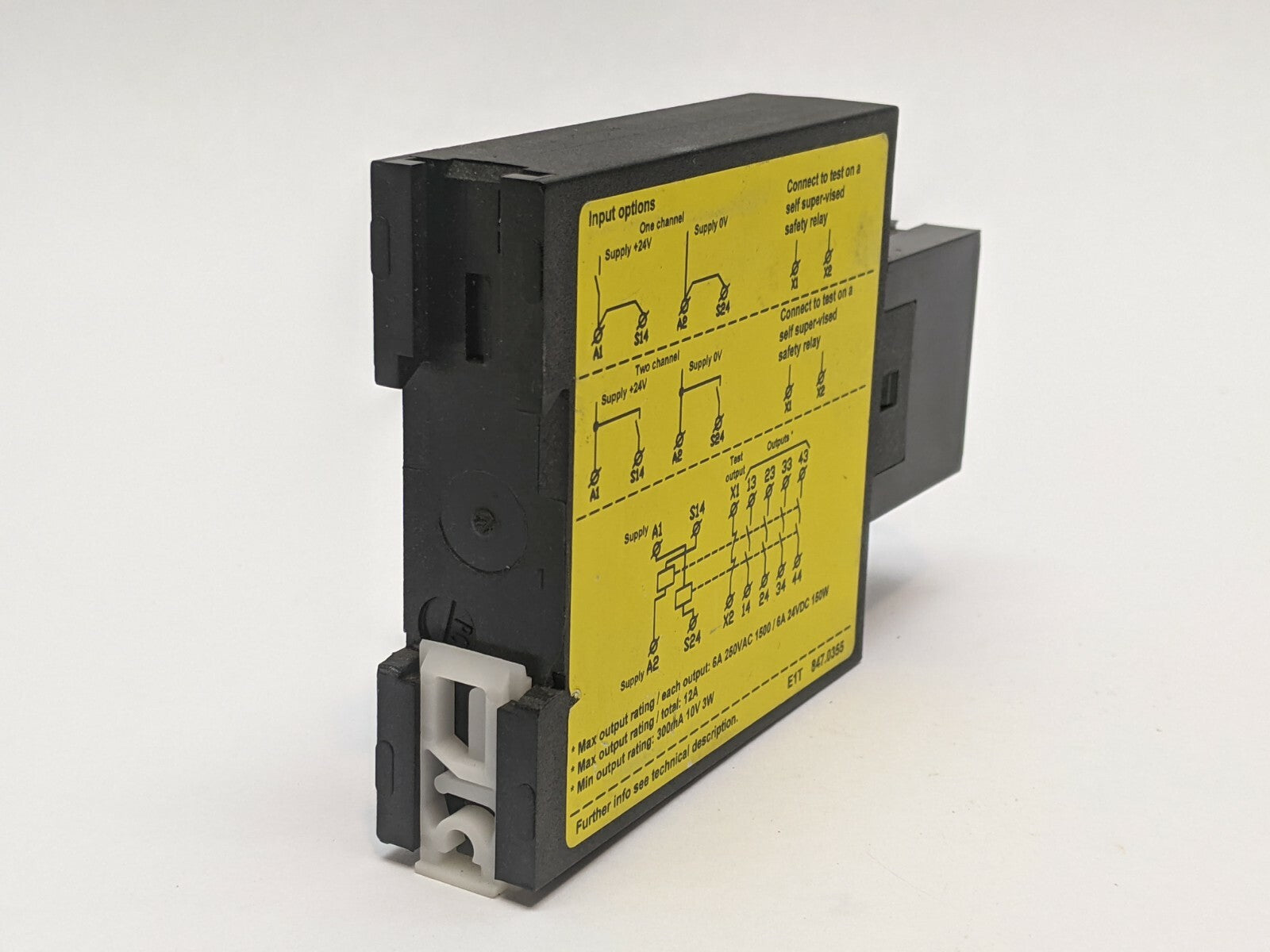 Jokab E1T-0s Safety Expansion Relay 24DC MISSING TERMINAL BLOCKS - Maverick Industrial Sales