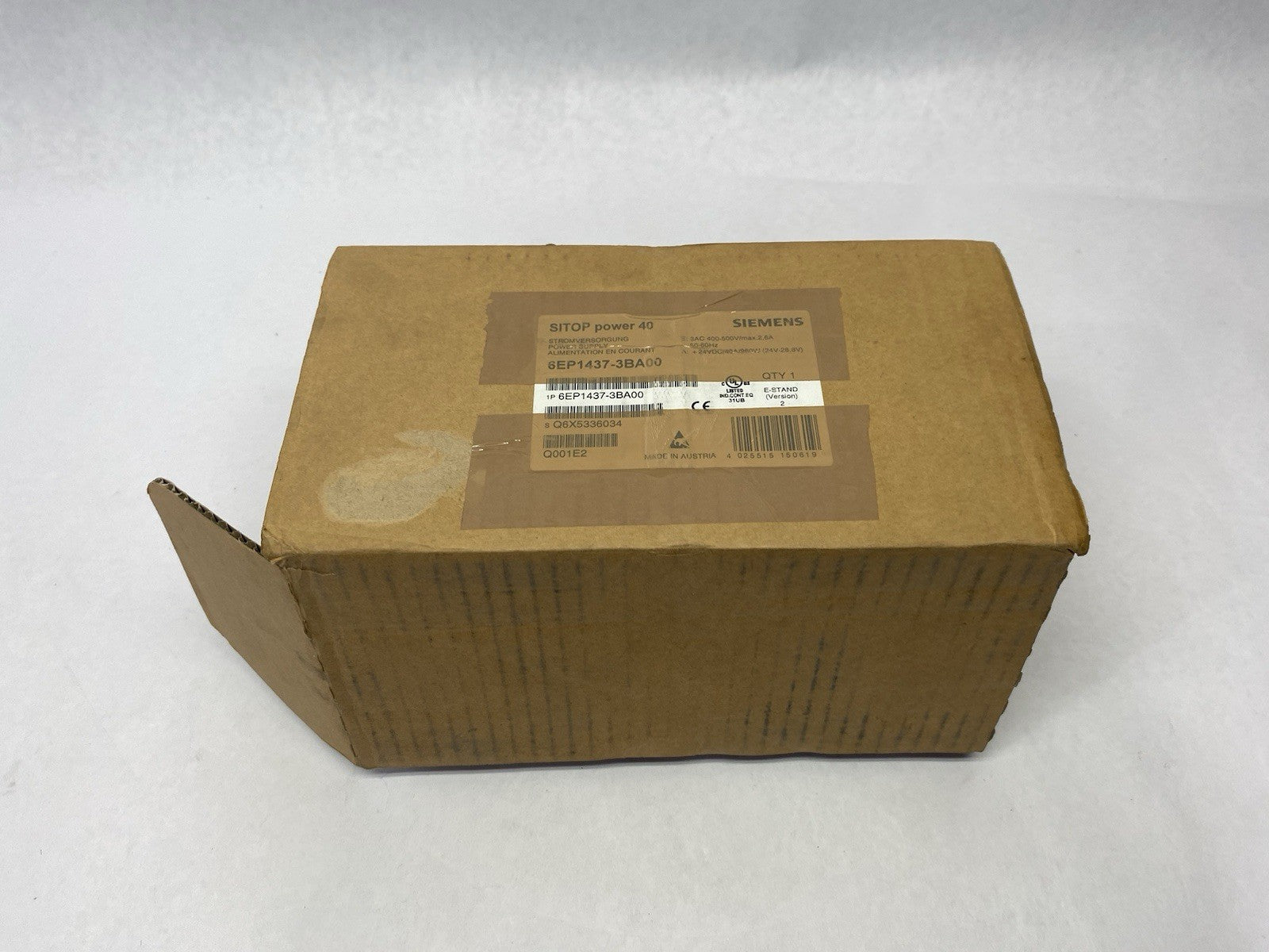 Siemens 6EP1437-3BA00 SITOP modular/3AC/24VDC/40A, Stabilized Power Supply Unit - Maverick Industrial Sales