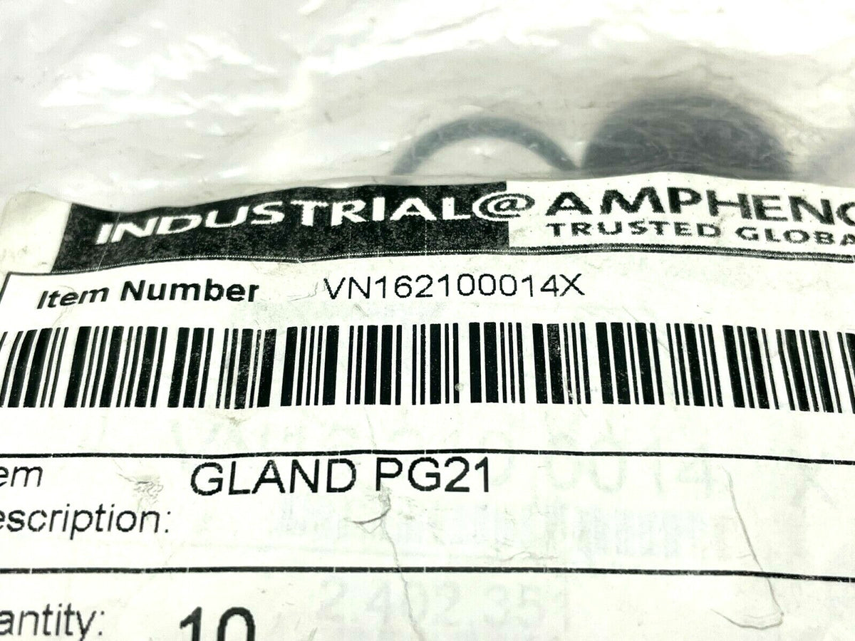Amphenol VN162100014X Cable Gland PG21 LOT OF 10 - Maverick Industrial Sales