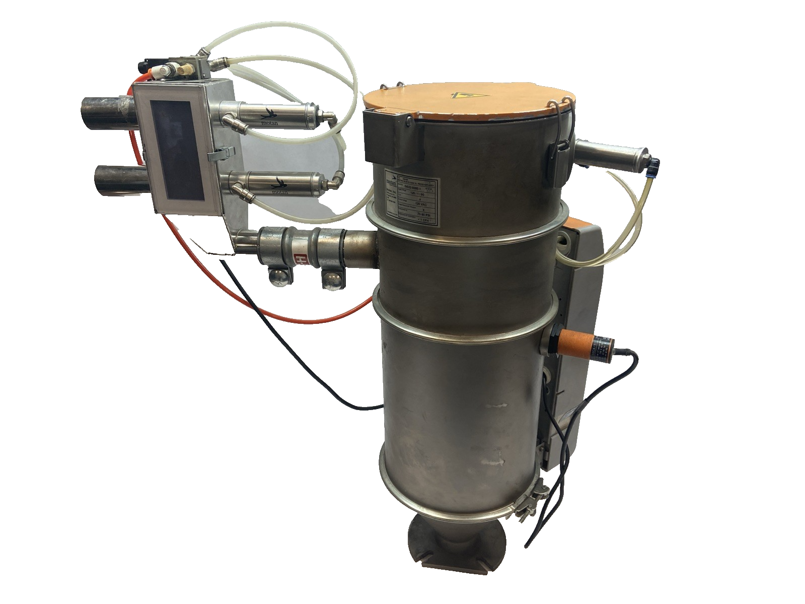 Motan MJS10-1AAA Metro Vacuum Receiver Assembly 5065190 w/ Numatics Module - Maverick Industrial Sales