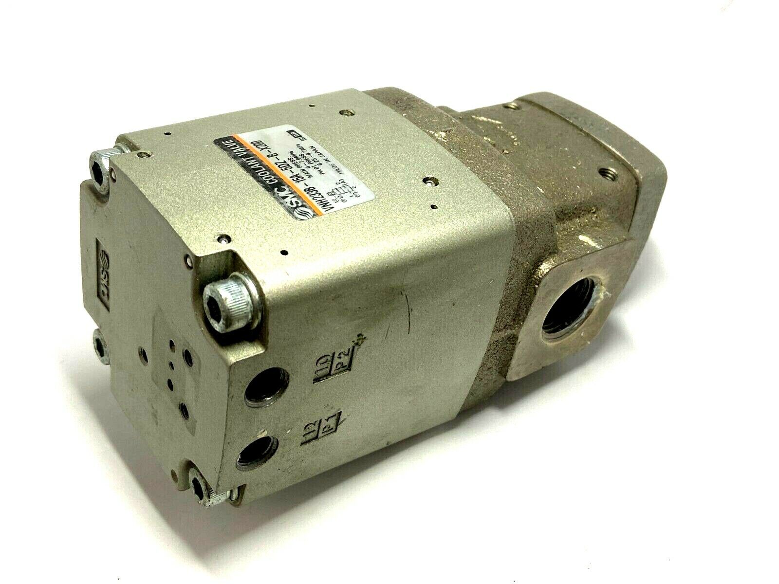 SMC VNH233B-15A-5DZ-B-X200 Solenoid Controlled 2 Port Coolant Valve N.C. 24V DC - Maverick Industrial Sales
