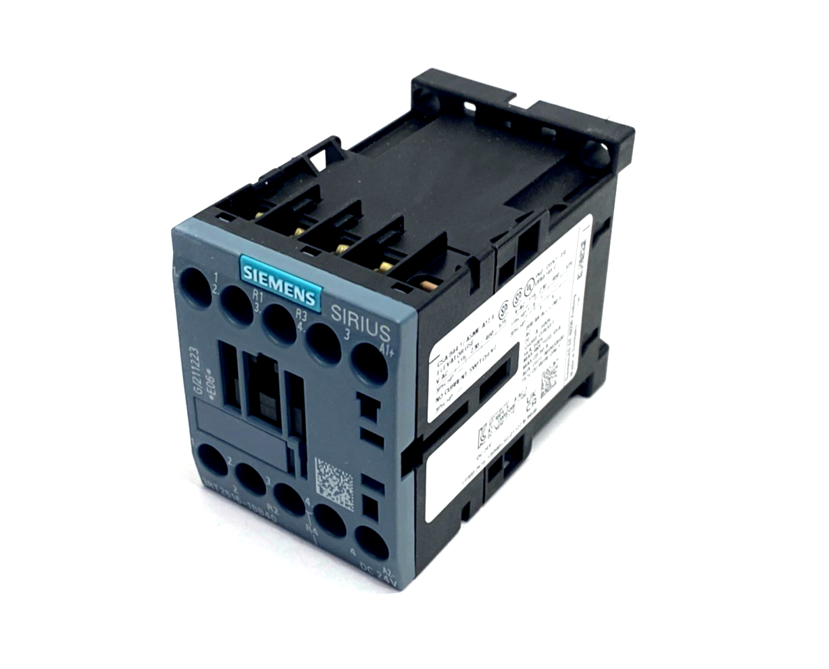Siemens 3RT2516-1BB40 Contactor AC-3, 9A, 4kW/400V, 4P, 24VDC - Maverick Industrial Sales