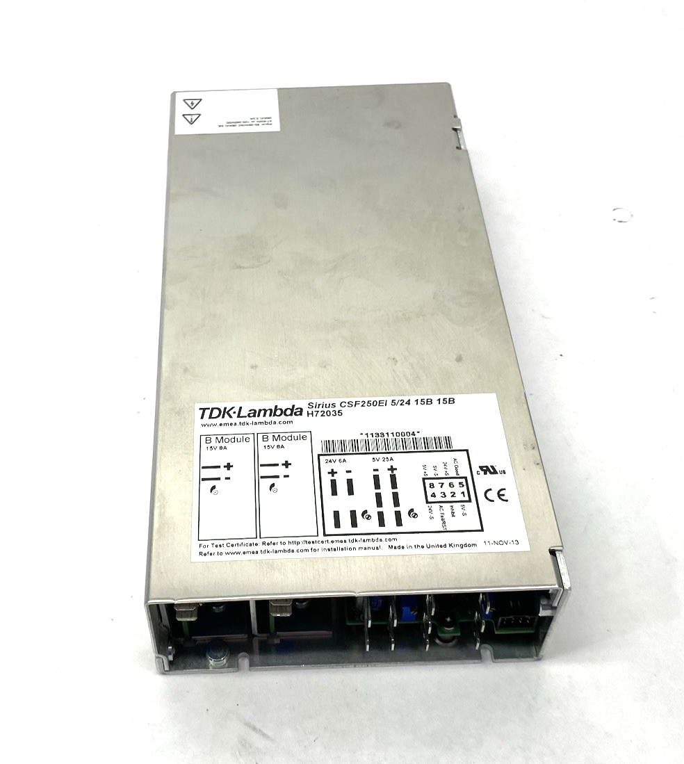 TDK Lambda H72035 Power Supply Module Sirius CSF250EI 5/24 15B 15B - Maverick Industrial Sales