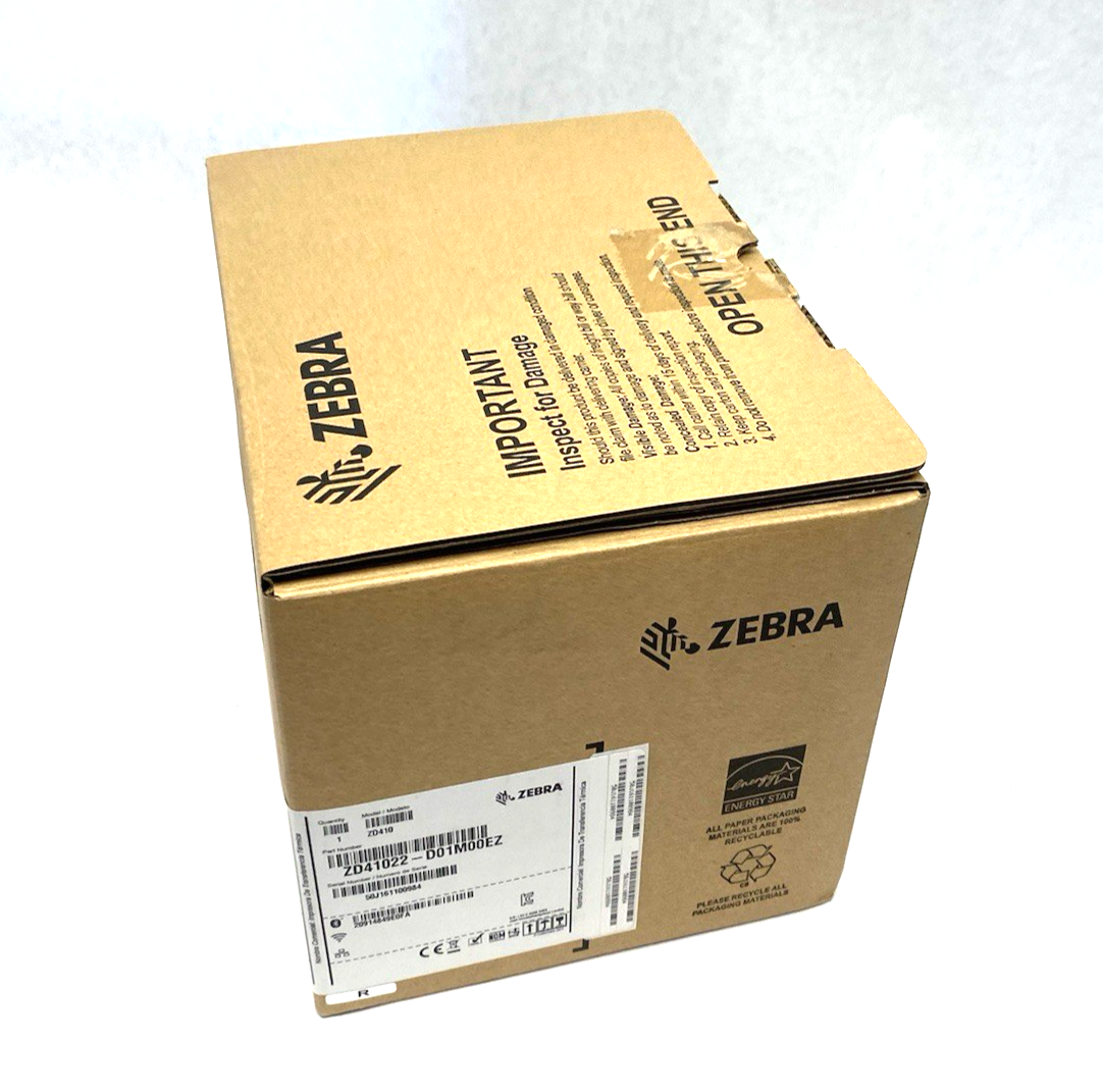 Zebra ZD41022-D01M00EZ Compact Barcode Printer ZD410, USB & Bluetooth Interface - Maverick Industrial Sales