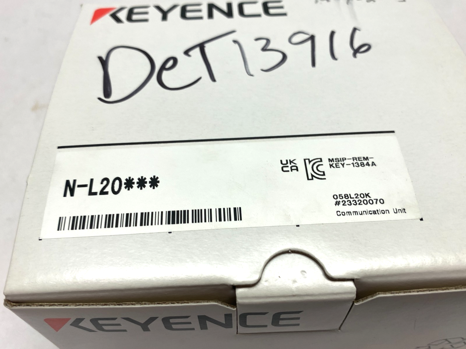 Keyence N-L20 Ethernet Communication Connection Unit 11-Point Display 24VDC - Maverick Industrial Sales