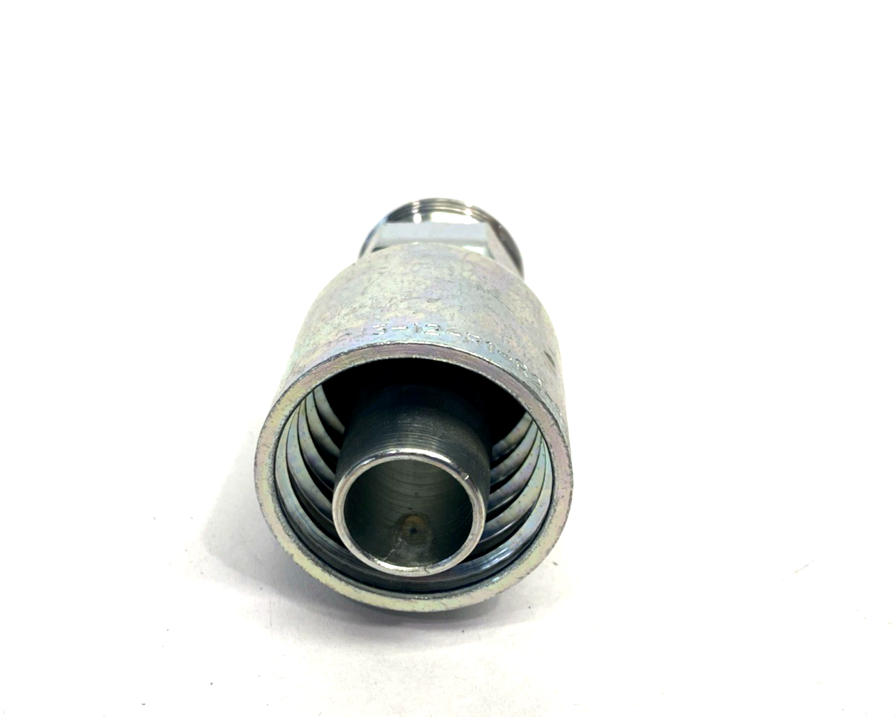 Parker 1D043-22-12 Crimp Style Hydraulic Hose Fitting 3/4" Hose ID, M30x2.0 - Maverick Industrial Sales