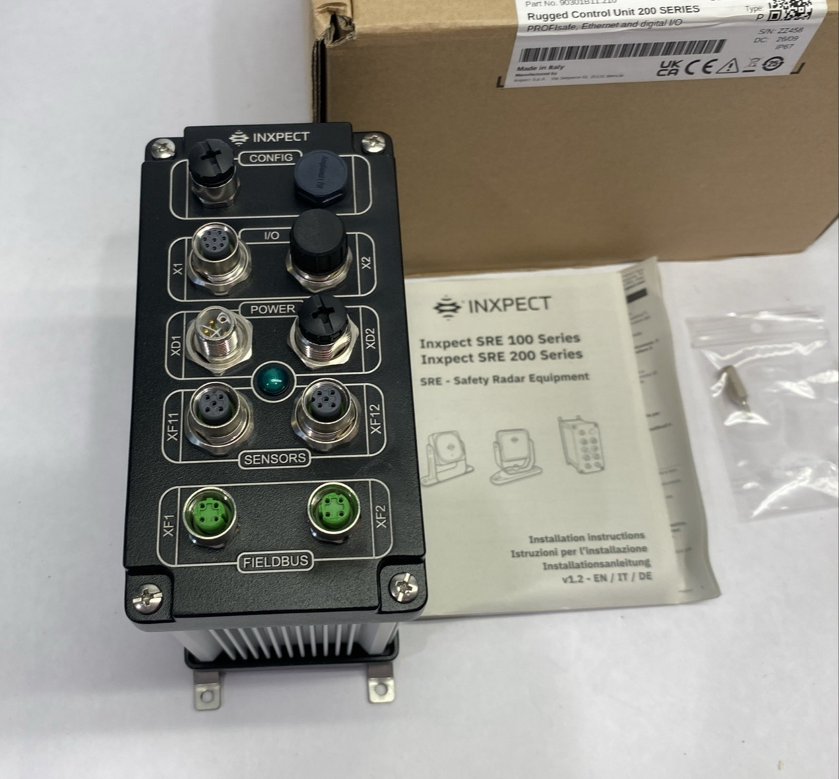 90301B11.210 | Inxpect Rugged System Controller 200 Series PROFIsafe, Ethernet - New – Open box - Maverick Industrial Sales