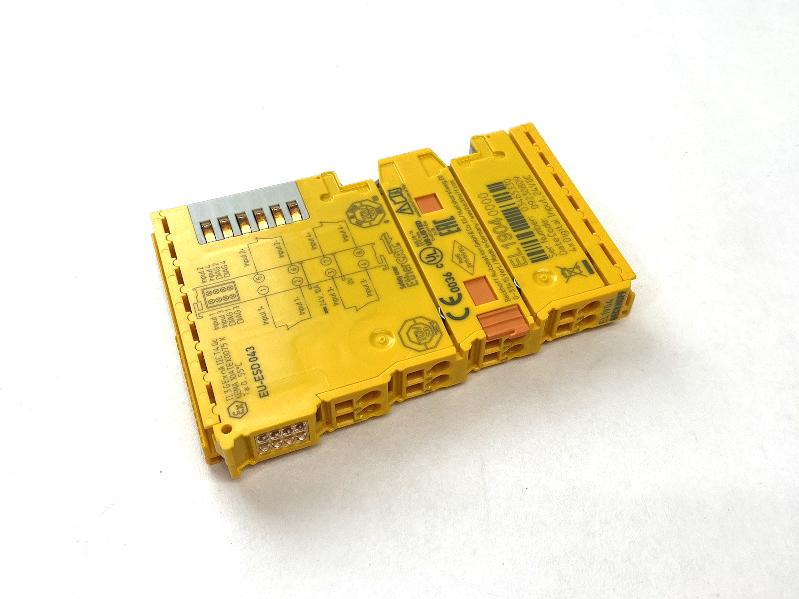 EL1904 | Beckhoff TwinSAFE EtherCAT 4-Channel Digital Input Terminal, 24VDC - Used - Maverick Industrial Sales