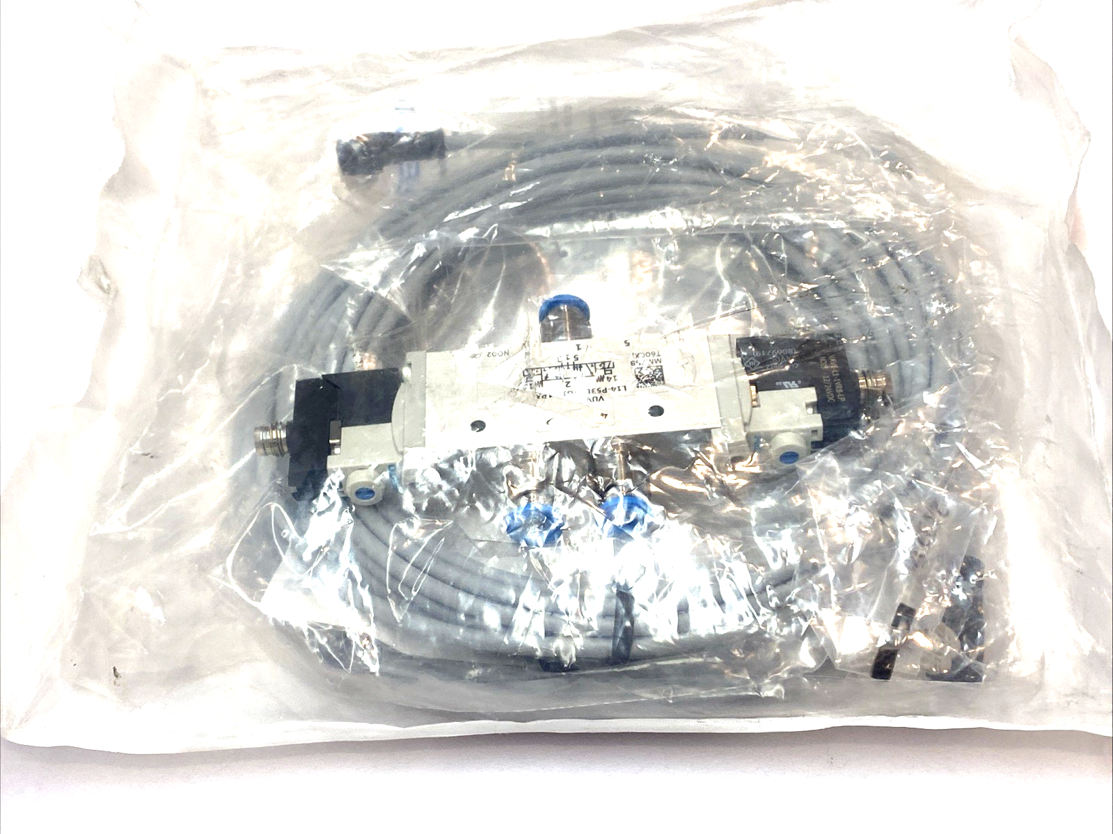 Festo VUVG-L14-P53E-T-Q6-U-1R8L-N4 Air Solenoid Valve w/ connecting cable - Maverick Industrial Sales