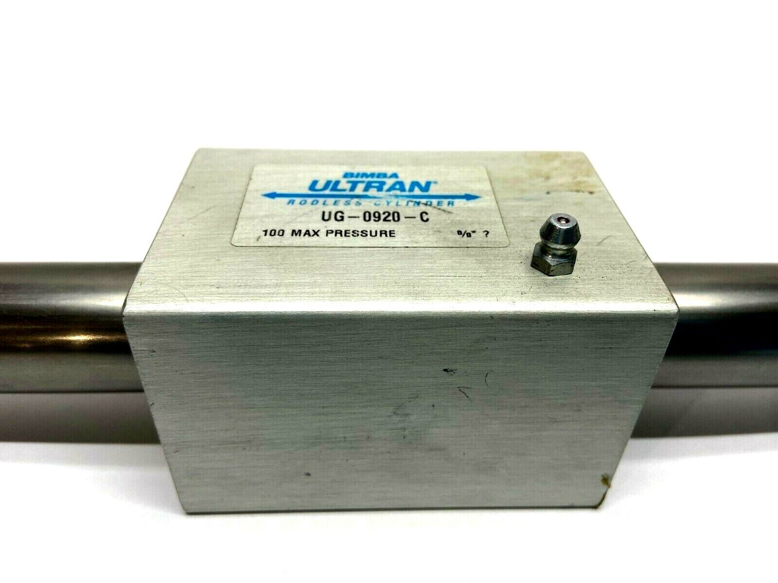 Bimba UG-0920-C Ultran Rodless Cylinder 1-1/16" Bore 20" Stroke - Maverick Industrial Sales
