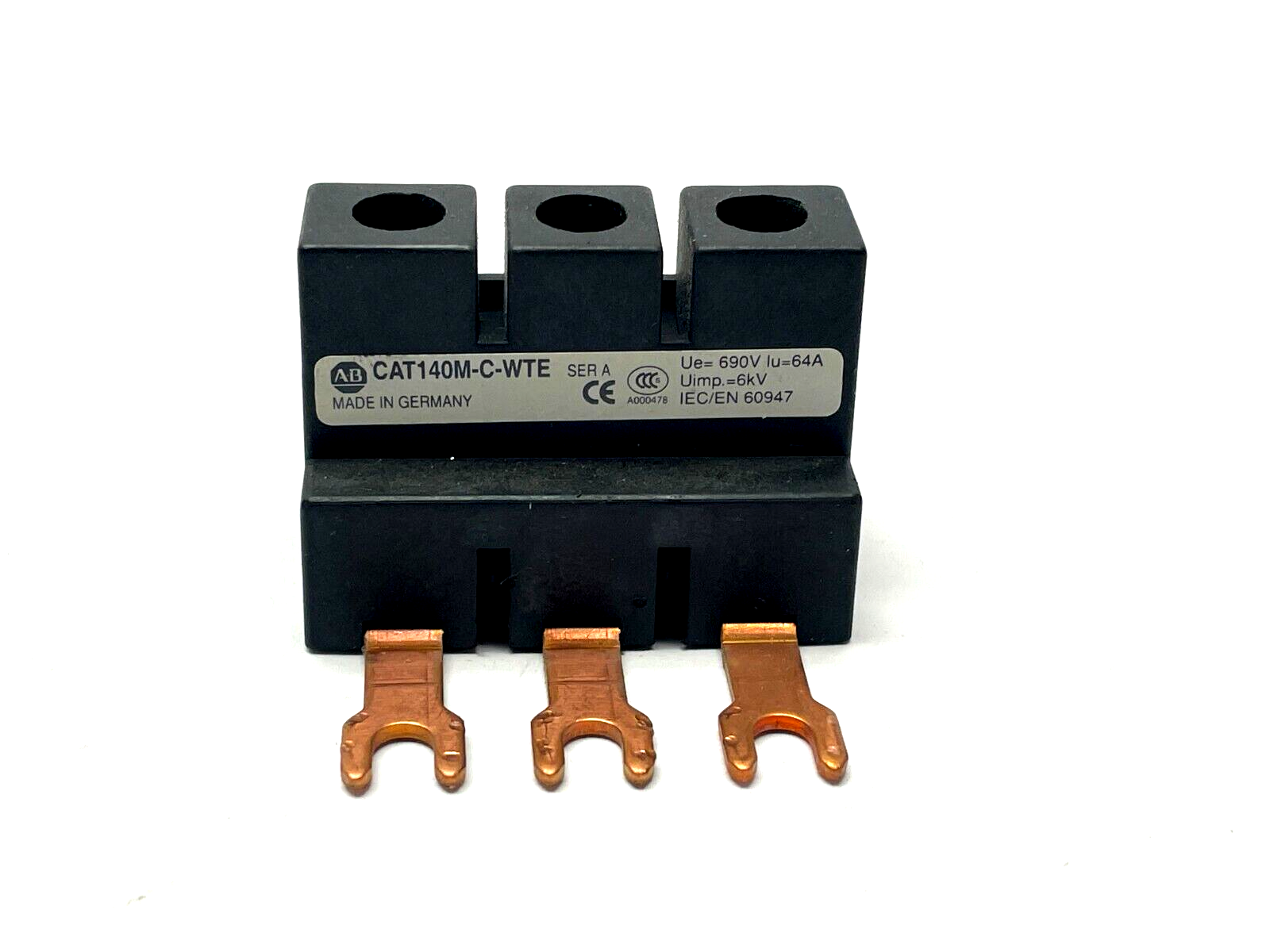 CAT140M-C-WTE | Allen Bradley Contact Block 600V 64A LOT OF 2 - Used - Maverick Industrial Sales