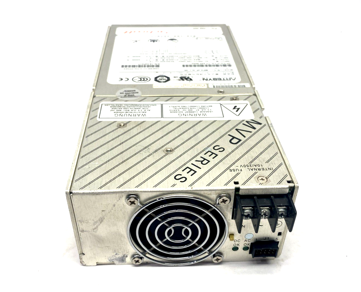 11098-295,MP4-2F-4LL-00,73-540-6044,4-086-03-0262 | Artesyn MP4-2F-4LL-00 MVP AC/DC Converter 240VAC 5.2V 60A 12V 10A 12V 4A 600W - Used - Maverick Industrial Sales